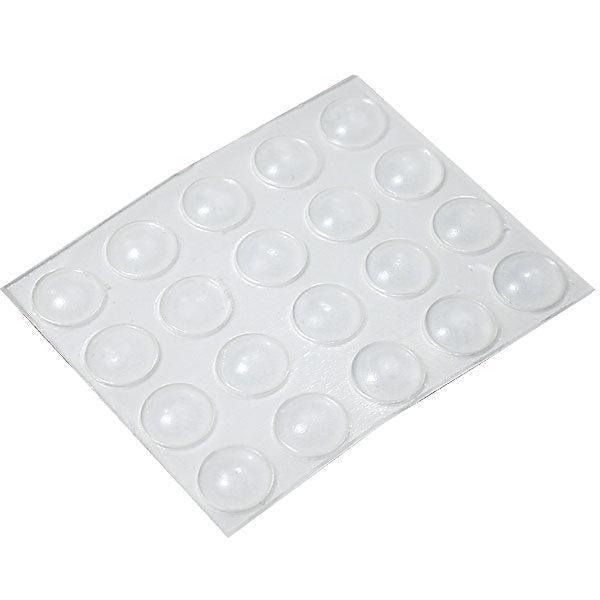 Large clear bump dots in a package, featuring 20 self-adhesive round dots for easy identification of items.