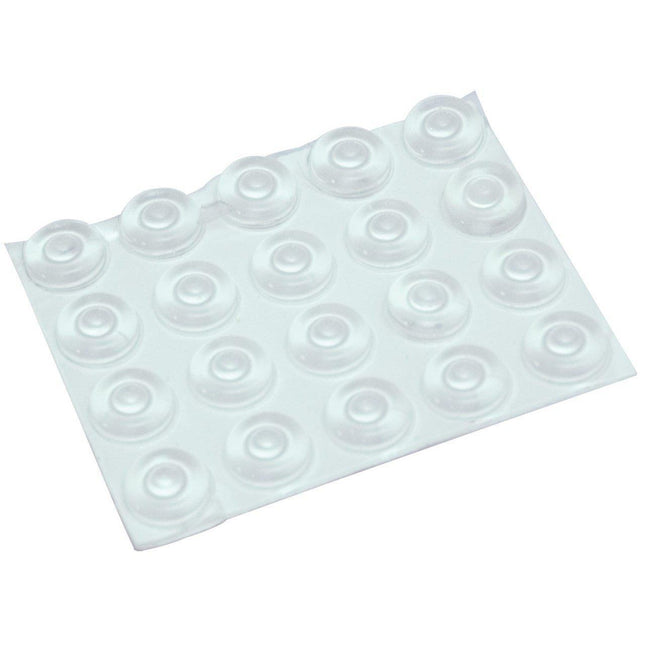 Bump Dots- Large, Clear round Dots with raised center, 20 self-adhesive Bump Dots per package.