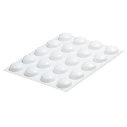 Medium white bump dots on a sheet, ideal for keyboards and other clean, flat surfaces.