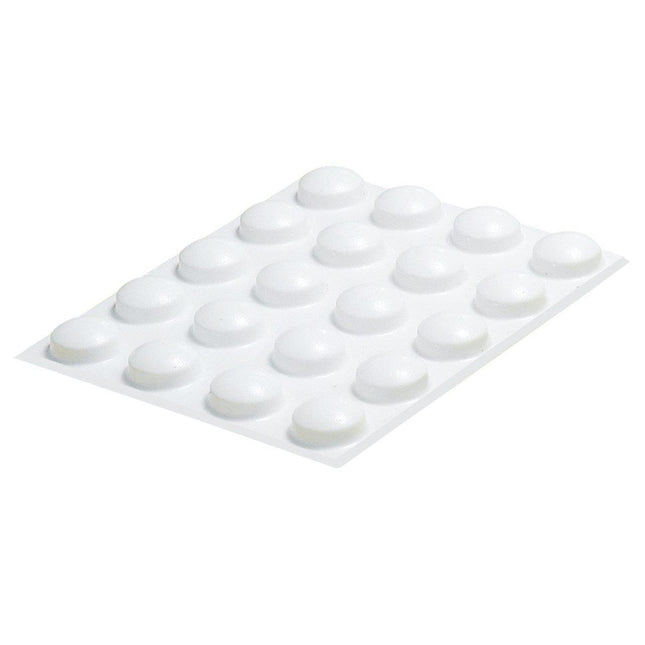 Medium white bump dots on a sheet, ideal for keyboards and other clean, flat surfaces.