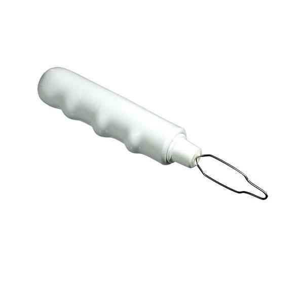Deluxe button hooks for dexterity with a comfort grip handle for easy buttoning.