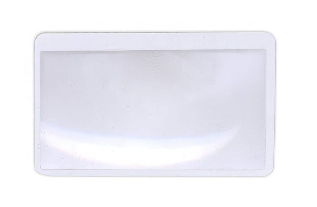 Credit Card Magnifier 2x, HANDI-LENS wallet magnifier for low vision users, clear and compact design.