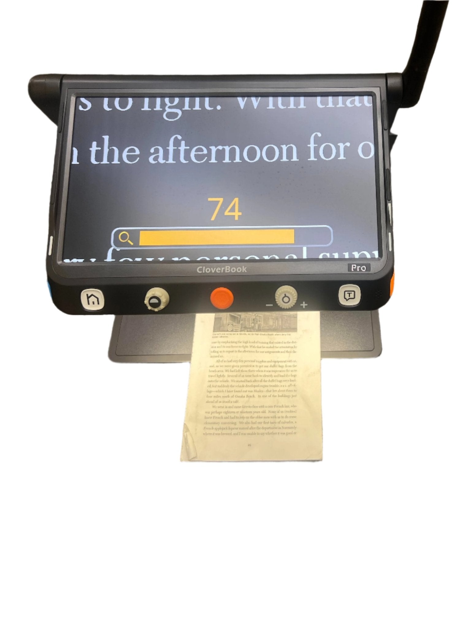 Demo Clover Book Pro Video Magnifier - The Low Vision Store