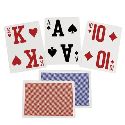 Elite Jumbo Size Low Vision Playing Cards featuring large numerals for enhanced visibility.