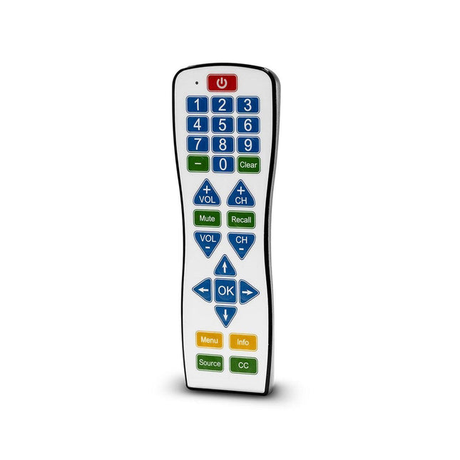 EZ Clean Learning Universal Remote, a water-resistant antimicrobial remote, ideal for disinfecting and preventing germs.