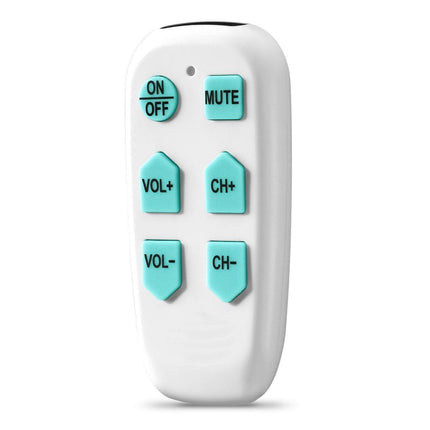 EZ TV Remote, easy to use TV remote for seniors with 6 buttons for simple navigation and a comfortable design.