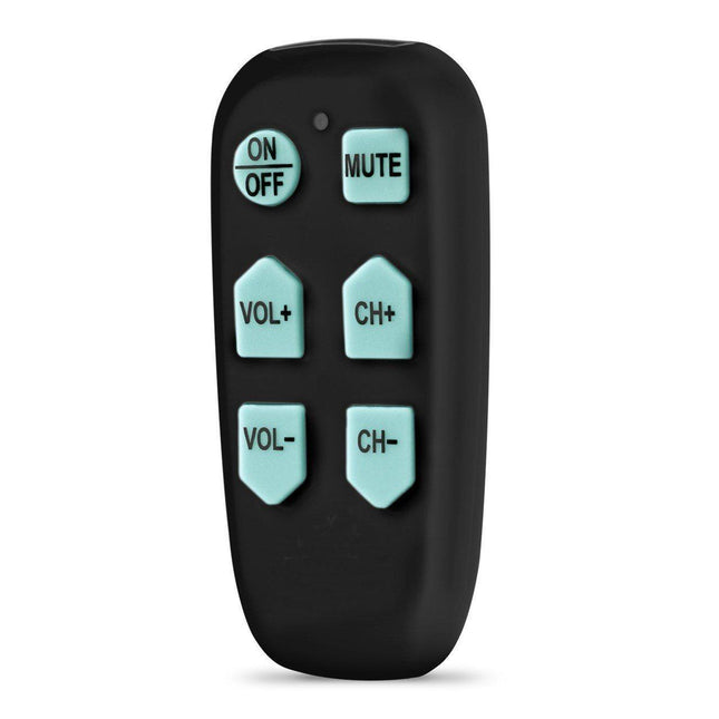 EZ TV Remote, easy to use TV remote for seniors with 6 buttons and ergonomic design for simplified navigation.