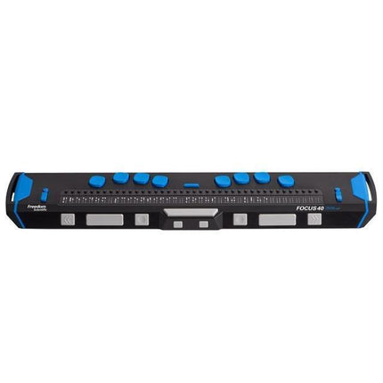 Focus 40 Blue 5th Generation, a ruggedized Braille display for professional, educational, and mobile use.