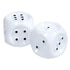 Giant Tactile Dice- White with Black Dots - Set-2 - The Low Vision Store