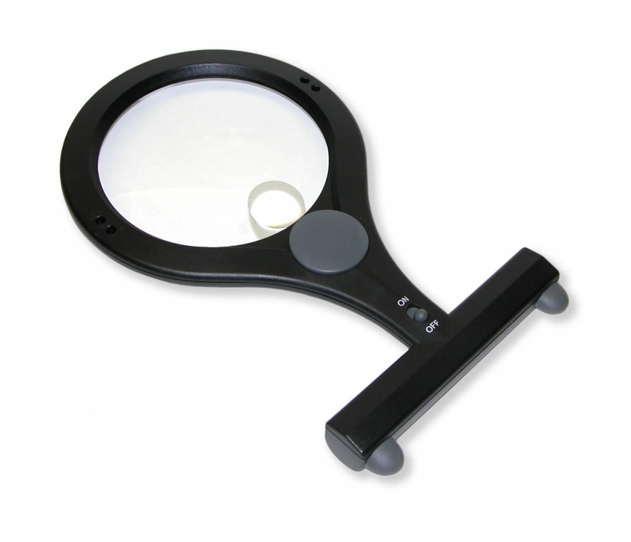 Hands Free, LED Lighted Magnifier w/ Bifocal - The Low Vision Store