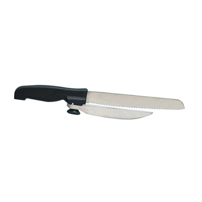 H.E.L.P. Magic Slicing Knife, an ergonomic slicing knife for dexterity issues with serrated stainless steel blade.