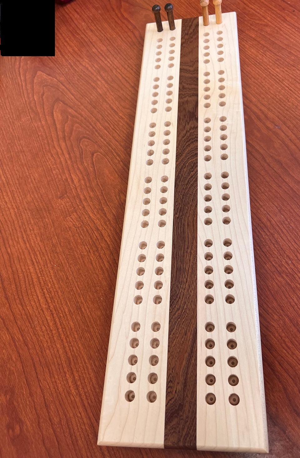 Jumbo Size Cribbage Board - Hand Crafted. - The Low Vision Store