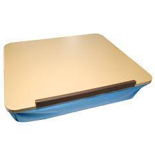 Adjustable lap desk with easy-clean surface, durable cushion, and angle adjustment for comfort.