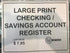 Large Print Check Deposit Register - The Low Vision Store