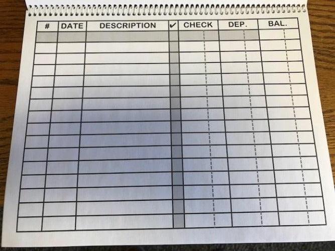Deposit Register Example Check And Deposit Register
