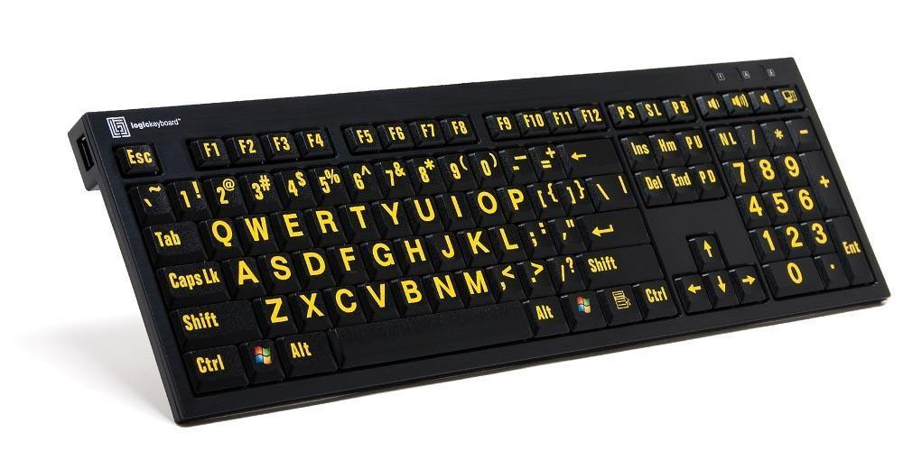 Large Print PC Low Vision Keyboard - The Low Vision Store