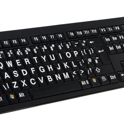 Large Print PC Low Vision Keyboard designed for better visibility for users with visual impairments.