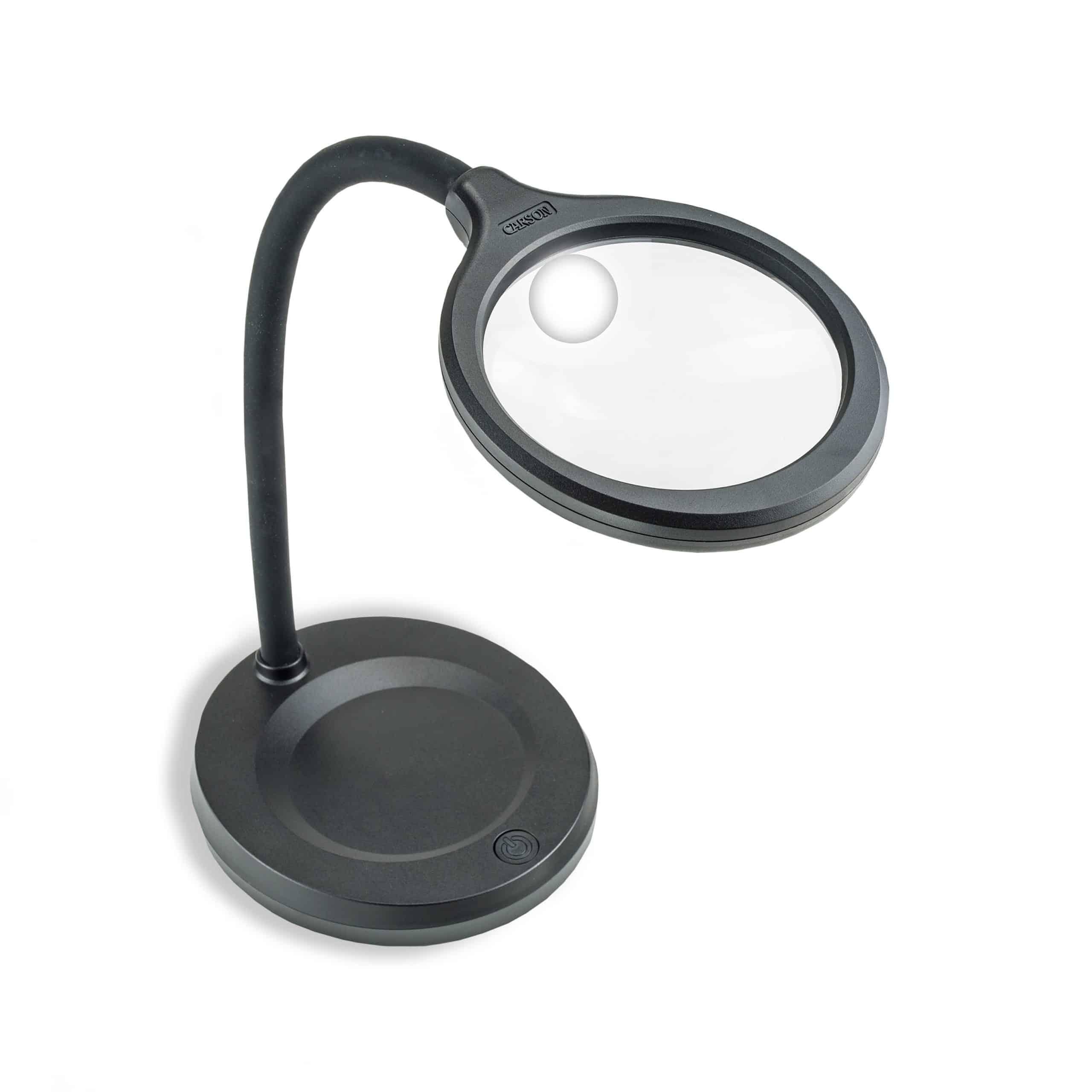 LED 2X Magnifier Desk Lamp with 5X power spot lens - The Low Vision Store