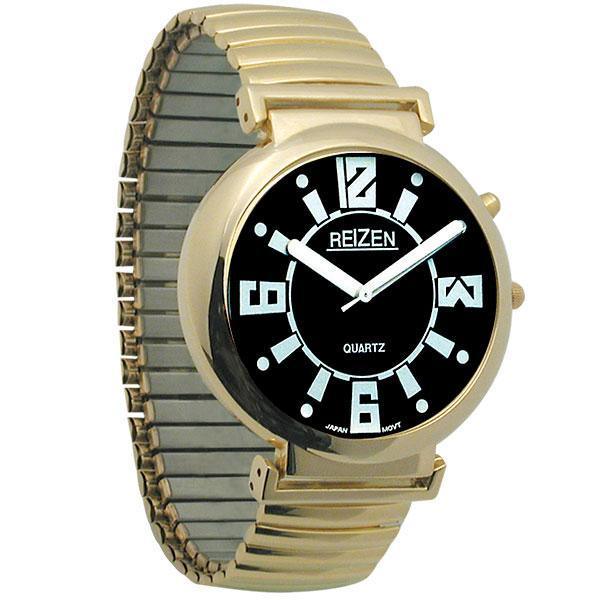 Low Vision Watch- Black Face w-Exp Band - The Low Vision Store
