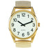 Low Vision Watch Gold Tone With White Face And Expansion Band - The Low Vision Store