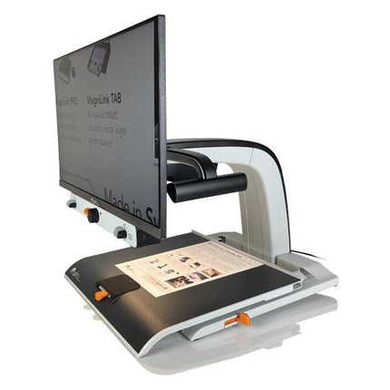 Magnilink Vision HD 24" video magnifier for low vision, designed for ease of use and accessibility.