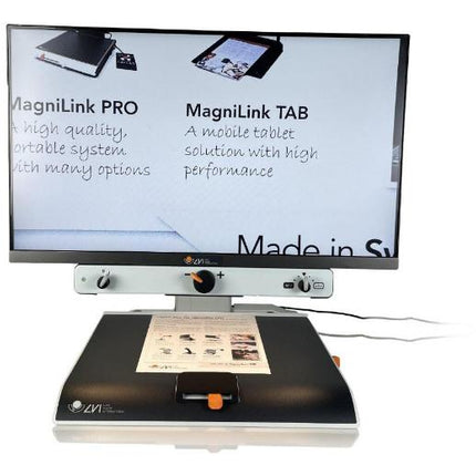 MagniLink Vision HD 27" Video Magnifier, a high-quality HD video magnifier for low vision with user-friendly design.