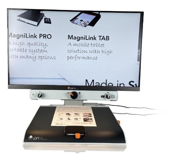MagniLink Vision HD 27" Video Magnifier, a high-quality HD video magnifier for low vision with user-friendly design.