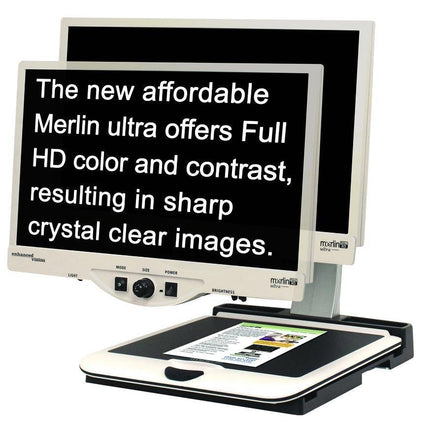 Merlin 24" ultra – Full HD Video Magnifier with sharp, crystal clear images and vibrant color accuracy.