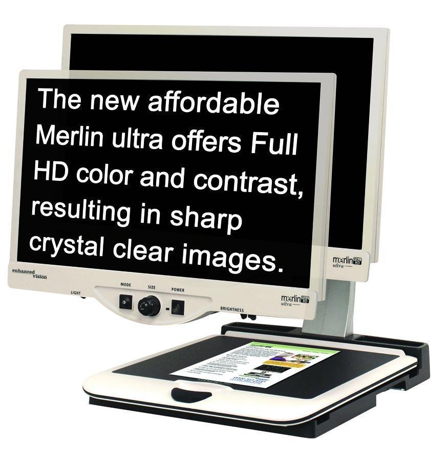 Merlin 24" ultra – Full HD Video Magnifier - The Low Vision Store