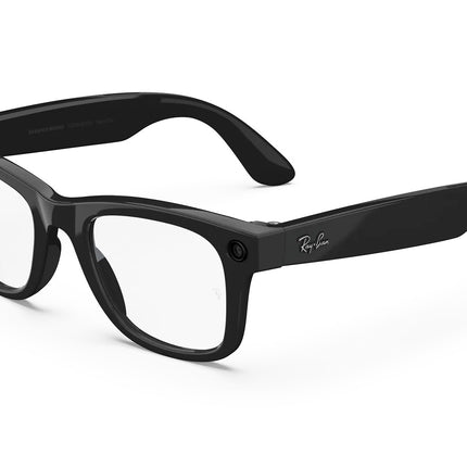 Meta Ray-Ban Meta AI Smart Glasses  Shiny Black Frames
