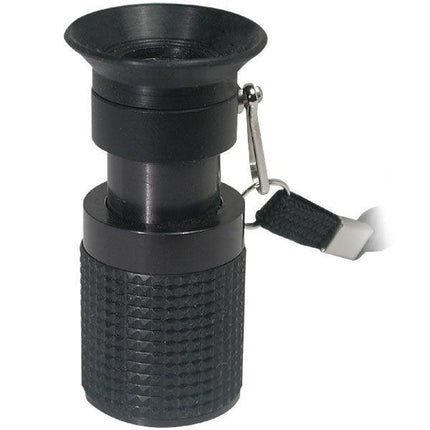 3x20 monocular with case, showcasing the design and grip features of the optical device.
