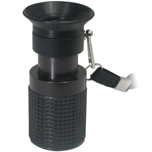 3x20 monocular with case, showcasing the design and grip features of the optical device.