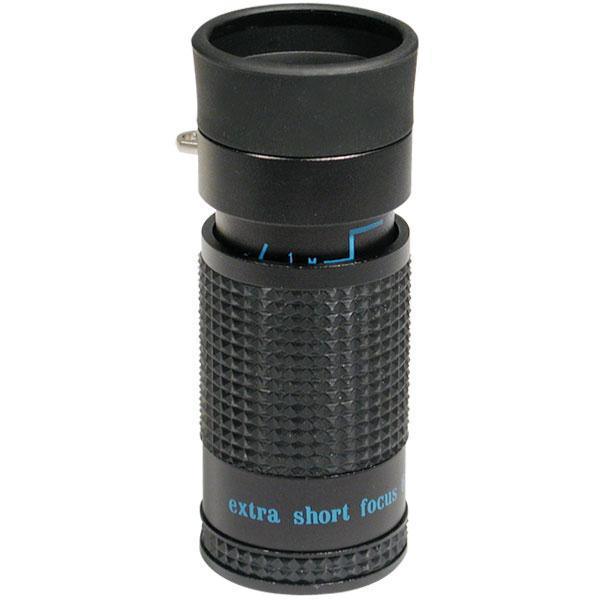 6x16 monocular with case featuring a textured grip for easy handling and adjustable magnification.