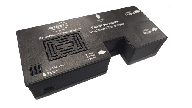 Patriot Viewpoint multimedia transmitter, a part of hands-free magnification device technology.