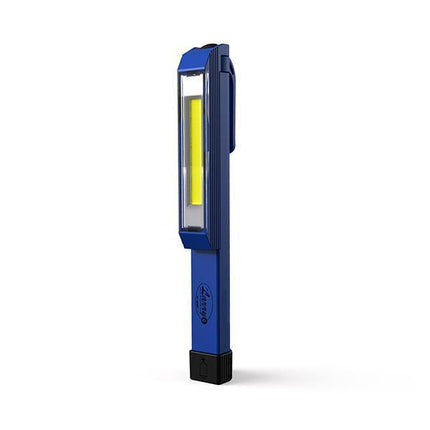 Nebo Larry C work light featuring a compact design and powerful COB LED illumination for hands-free lighting.