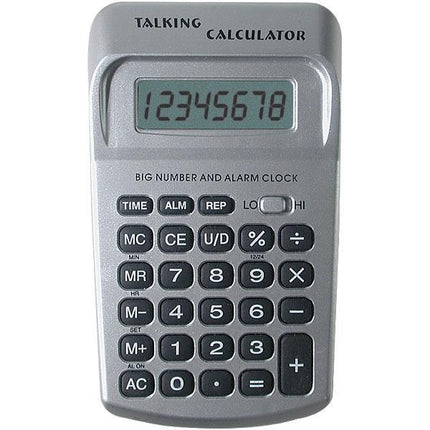 Big Number Talking Calculator featuring basic math functions and large buttons for easy use.