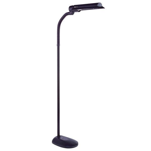 OTT-Lite adjustable floor lamp with flex neck and wing shade for optimal lighting.