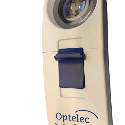 Optelec Power Mag 15X LED handheld magnifier with bright white LED and lightweight design