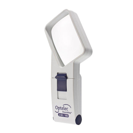 Lighted Magnifier 3.5X LED Handheld Magnifier with angled design and bright LED light for enhanced visibility.