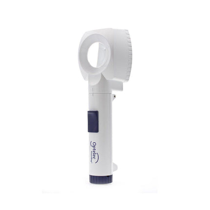 Power Mag 8X Lighted Stand Magnifier, a handheld magnifying tool for clear reading with light.