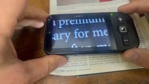The Luna S portable video magnifier from the low vision store