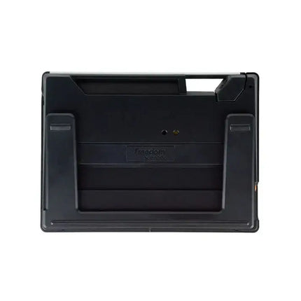 Back view of RUBY 10 portable video magnifier for low vision showcasing design and build.