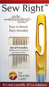 Sewing Needles Side Threading Needles Set of 9 - The Low Vision Store