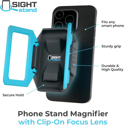 SightStand Magnetic Smartphone Magnifier | Hands-Free Low Vision Aid