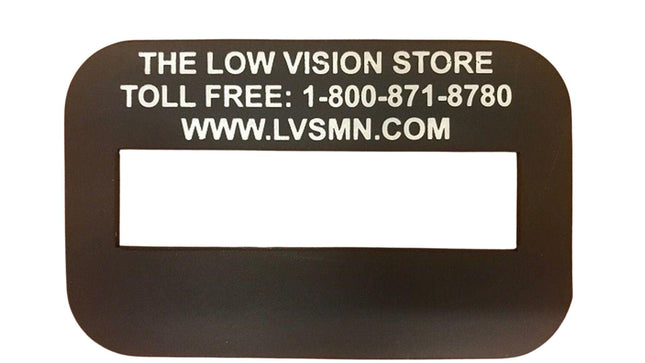 Signature Guide for low vision, sturdy plastic tool to assist visually impaired users.