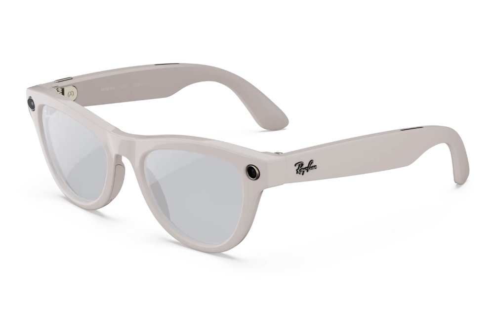 Ray-Ban|Meta Skyler - Gen 2 Standard Shiny Chalk Grey Frame with Transition