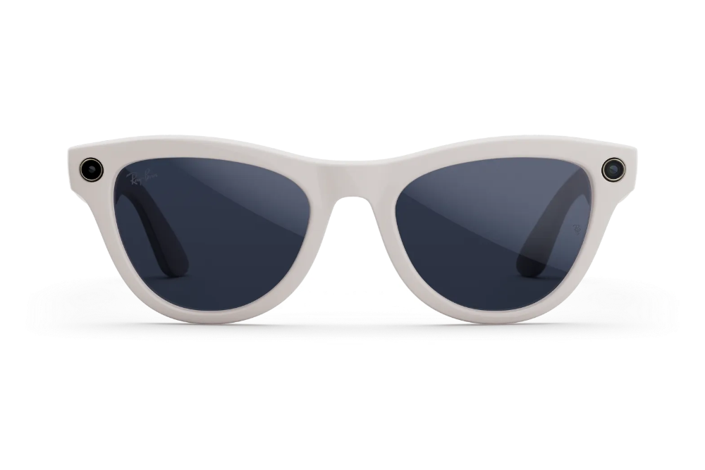 Ray-Ban|Meta Skyler - Gen 2 Standard Shiny Chalk Grey Frame with Transition