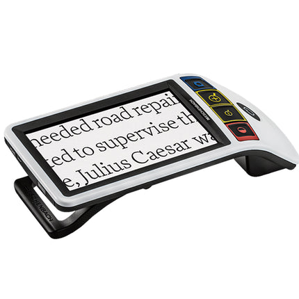 Smartlux Digital 5" portable HD video magnifier for low vision with clear text display and ergonomic design.
