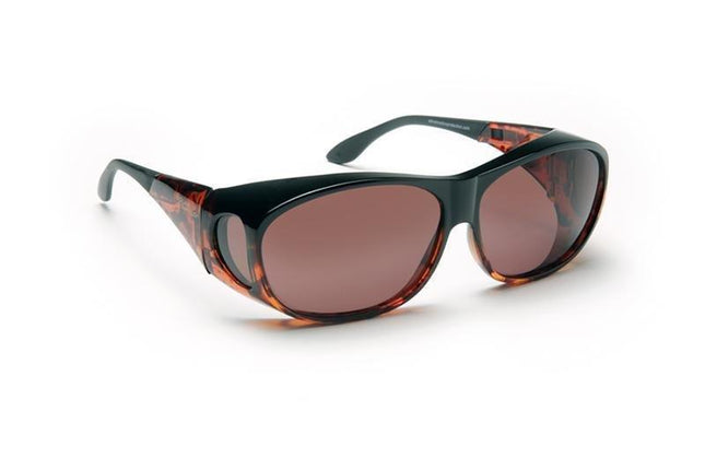 Solar Shield - Plum sunglasses for low vision solar shield filters, providing total protection and style.