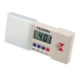 talking travel clock for low vision with digital display and protective cover